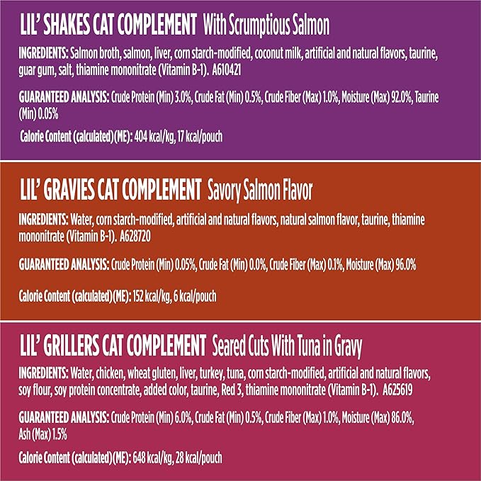 Purina Friskies Seafood Faves Wet Cat Food Variety Pack Lickable Gravy Cat Food Topper - 24 ct. Box