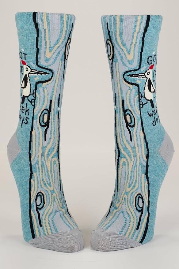 Blue Q Women's Funny Novelty Crazy Crew Socks with Sayings