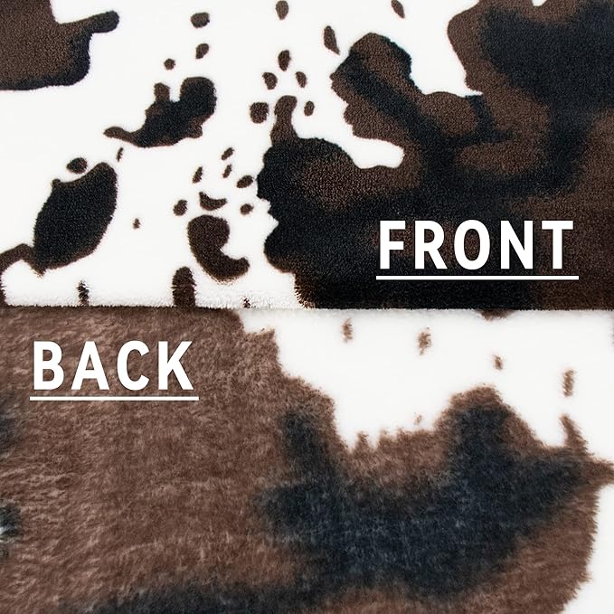 Cute Cow Print Blanket Soft Warm Throw Western Home Decor Cow Gifts for Women Cow Print Stuff Travel Blankets Cozy All-Season Couch Cow Blankets and Throws for Girls Adults Teen 50x60 inch