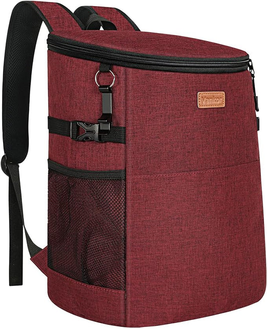 Camping Cooler Backpack 30 Cans, Soft Backpack Coolers Insulated Leak Proof Travel Cooler Bag Waterproof Lunch Picnic Beach Work Trip Thermal Bag Drink Beverage Beer Bag Cooler