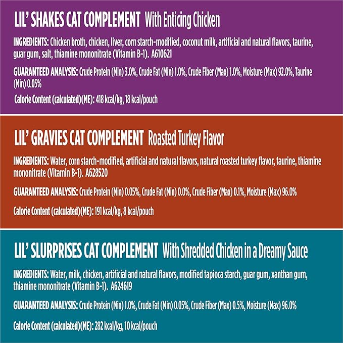 Friskies Purina Poultry Faves Lickable Cat Food Topper Variety Pack - 24 ct. Box