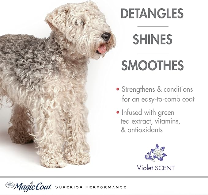 Four Paws Magic Coat Detangling Shampoo for Dogs Detangling Dog Shampoo 16 Ounces (1 Count)