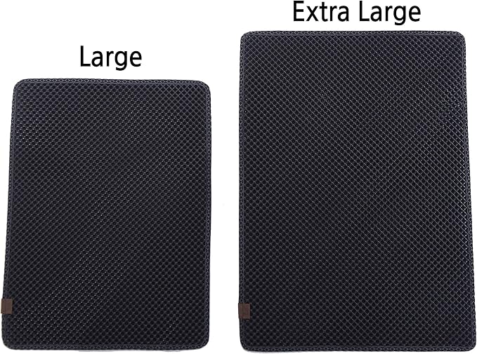 BlackHole Litter Mat Blackhole Cat Litter Mat - Extra-Large Size Rectangular 36" X 25" (Dark Gray)