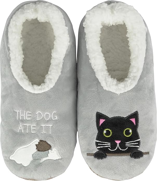 BenSorts Fuzzy Slipper Socks for Women Funny House Slippers with Grips