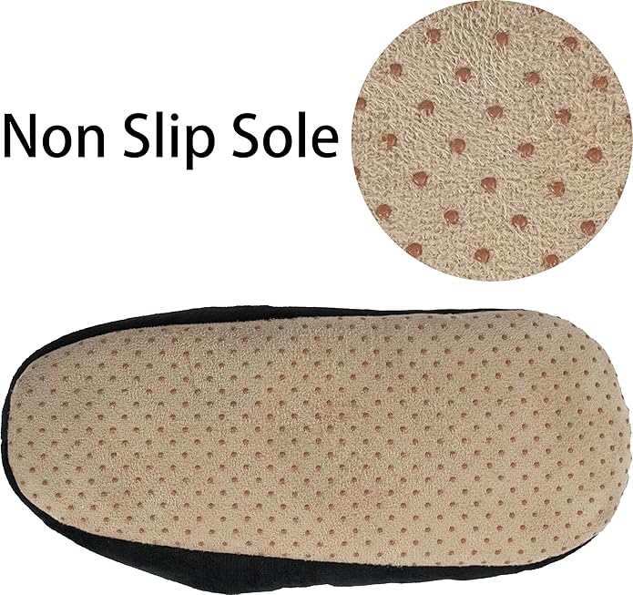 BenSorts Fuzzy Slipper Socks for Women Funny House Slippers with Grips