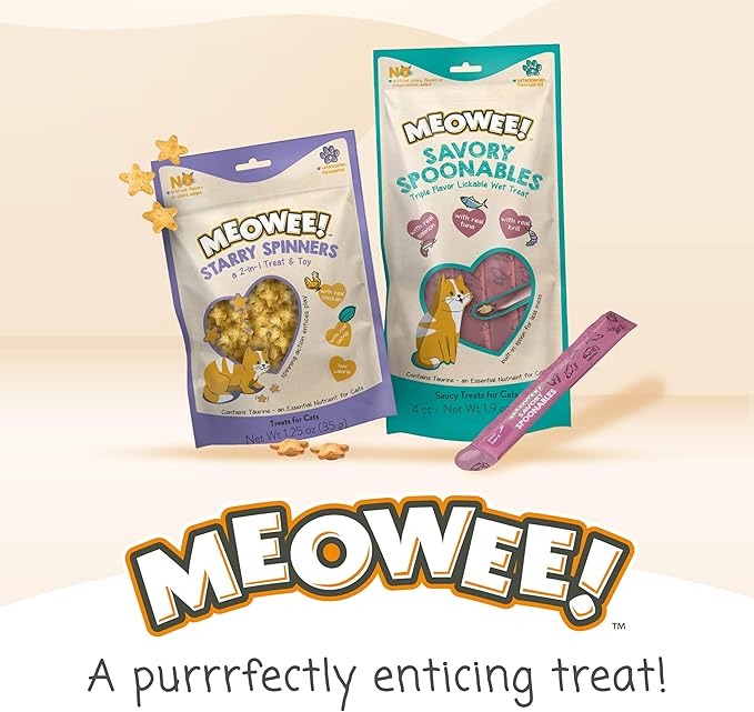 Savory Spoonables with Real Chicken, Salmon and Duck for Cats, 4 Count, Treat Your Cat to Triple Flavor Squeezable Lickable Wet Treats with Built-in Spoon for Less Mess