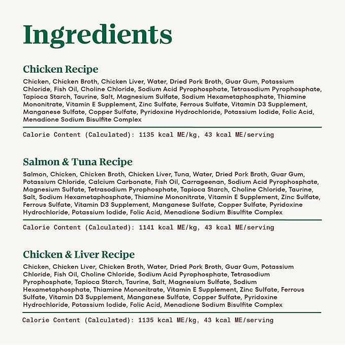 Nutro Wet Cat Food Paté MultiPack: Salmon & Tuna; Chicken & Liver and Chicken; (24) 2.64 oz. Trays