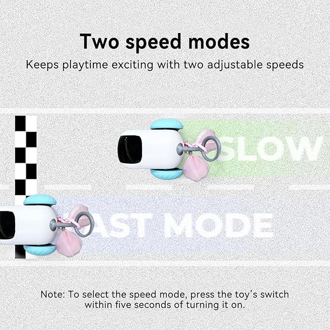 Turbo Tail 4.0 Cat Toy, Interactive Cat Toys for Indoor Cats, Automatic Kitten Toys with 2-Speed Adjustment, Remote Control & Rechargeable Exercise Cat Toys for Bored Indoor Adult Cats