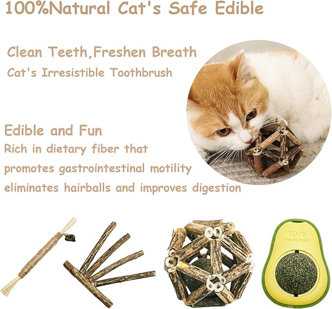 Cat Toys Bulk for Indoor Cats - Cat Treat Dispenser Toy, Cat Toy Ball Launcher Gun, Cat Wand, Catnip Toys Balls, Catnip Fish, Mice, Cat Spring Toys, Colorful Balls and Bells for Cat