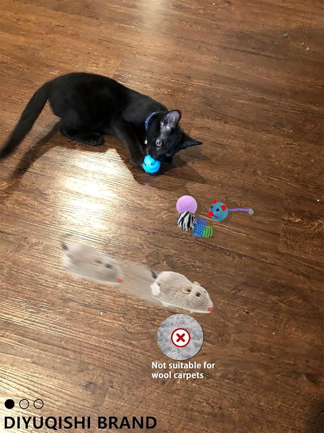 35 Pcs Cat Toys Pack, 1.25" to 6.3", Keep Your Cat Busy, Encourages Cognitive Development and Provides Hours of Entertainment, Suitable for Cats, for Small and Medium Breed Sizes