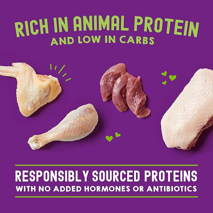 Stella & Chewy's Carnivore Cravings Wet Cat Food Pouches – Grain Free, Protein Rich Meal, Topper or Treat – Duck & Chicken Recipe, 2.8 Ounce Pouches, (Pack of 24)