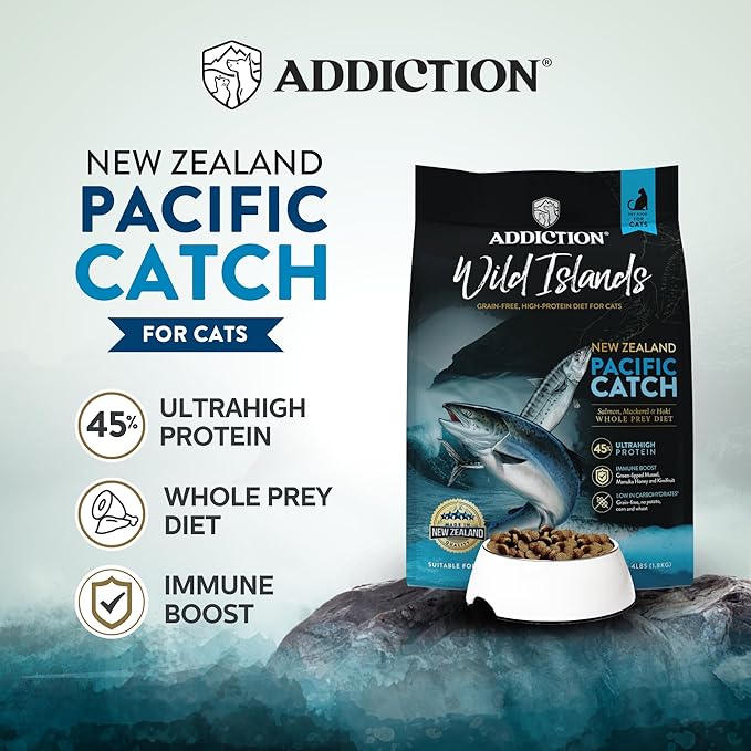 Addiction Wild Islands Pacific Catch Dry Cat Food (10 Pound)