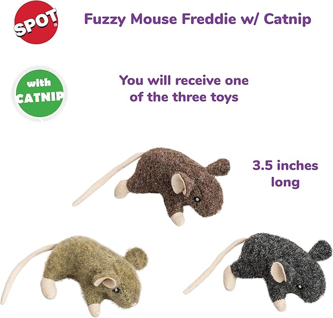 Ethical Pets 52084 Wool Mouse Willie Catnip Toys