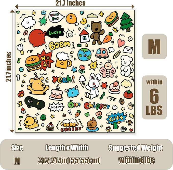 21.7" Cat Grooming Wrap Cat Wrap for Cutting Nails Cat Restraint for Nail Clipping Cat Swaddle Wrap Cat Burrito Wrap M(Within 6lbs) Anti-Scratch Anti-Escape Multifunctional Pet Tool