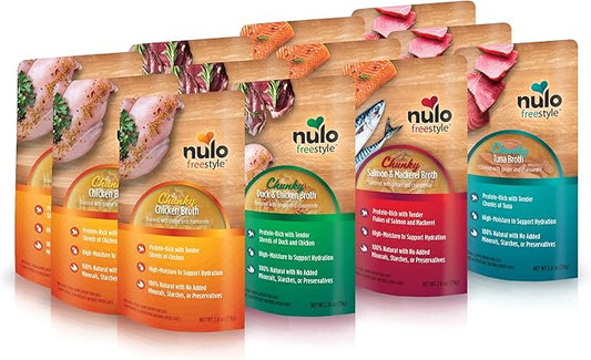 Nulo Freestyle Cat & Kitten Wet Cat Food Broth, Premium All Natural Grain-Free Cat Food Topper with No Added Minerals or Preservatives and High Animal-Based Protein