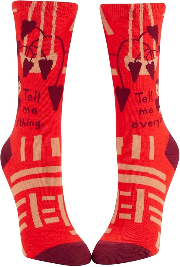 Blue Q Women's Funny Novelty Crazy Crew Socks with Sayings