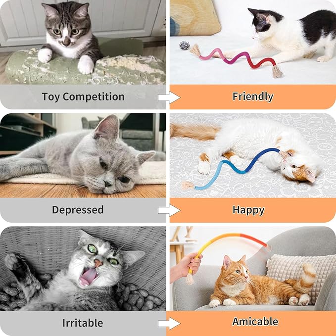 Retro Shaw Kitten Toys Catnip Rope,Cat Toys Chew Ropes 6 Pack,Kitten Teething Toys for Indoor Kittens Kitty,Interactive Cat Kicker Toys Small Cat Nip Toy Safe String 6.1 Inches