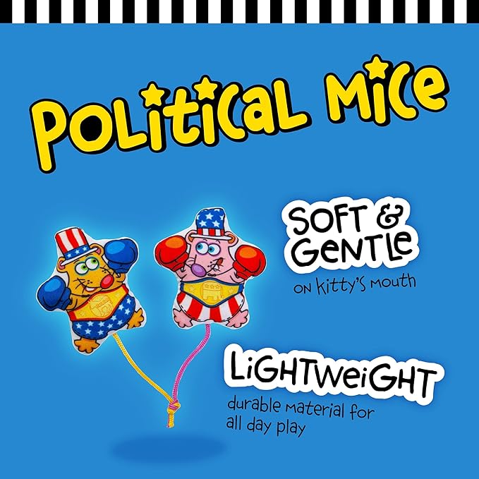 Fat Cat Political Mice Cat Toy