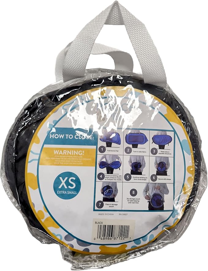 Beatrice Home Fashions Portable, Collapsible, Pop Up Kennel Travel Cat and Dog Crate, 24" L x 16.6" W x 16" H, Camo Pink