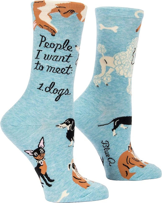 Blue Q Women's Funny Novelty Crazy Crew Socks with Sayings