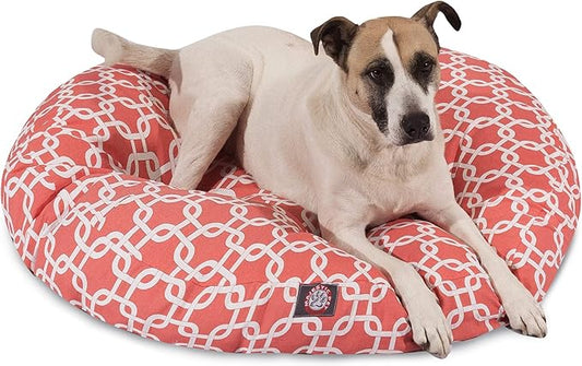 Majestic Pet Coral Links Large Round Pet Bed
