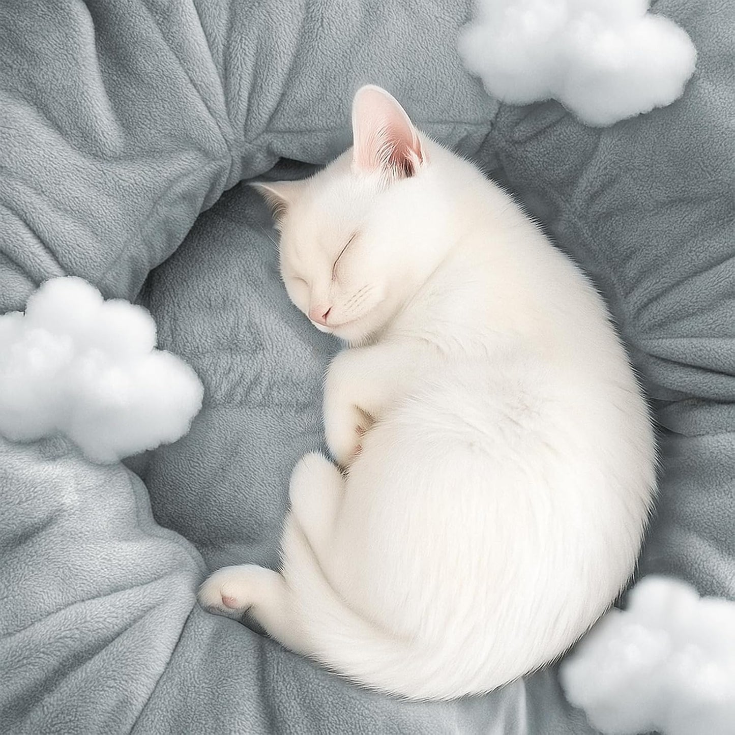 Cat Tunnel Bed for Indoor Cats, Peekaboo Cat Cave Bed,Soft Cat Donut Tunnel for Kitten Large Cats, Cute Green Octopus Shaped