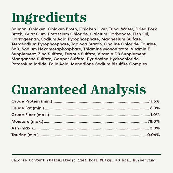 Nutro Perfect Portions Wet Cat Food Paté Salmon & Tuna Recipe, (24) 2.64 oz. Twin-Pack Trays