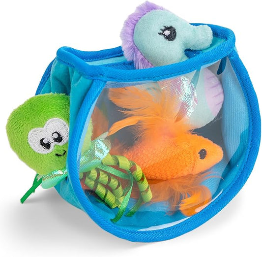 Catstages Hide & Seek Fish Bowl Interactive Cat Puzzle Toy