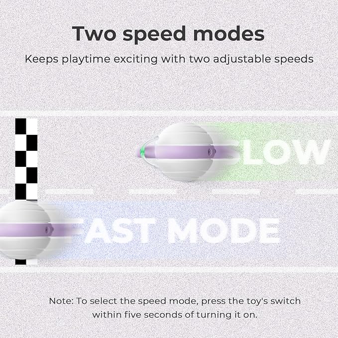 Cheerble Smart Interactive Cat Toy for Indoor Cats Kitten, [2024 Upgraded] Wicked Snail, Kitten Toys, Automatic Cat Toy with LED Lights, DC Rechargeable Moving Cat Toy, Smart Sensing Electric Cat Toy