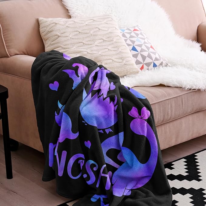 Dinosaur Blanket, Dinosaur Gifts for Girls Kids, Just a Girl Who Loves Dinosaurs Blankets, Dino Stuff for Women, Best Gift Ideas for Dinosaurs-Lover Blanket 40"X50"