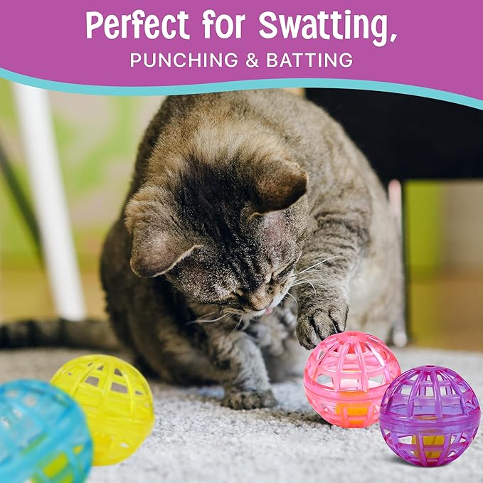 ETHICAL PRODUCTS 773073 4-Pack Lattice Balls Cat Toy