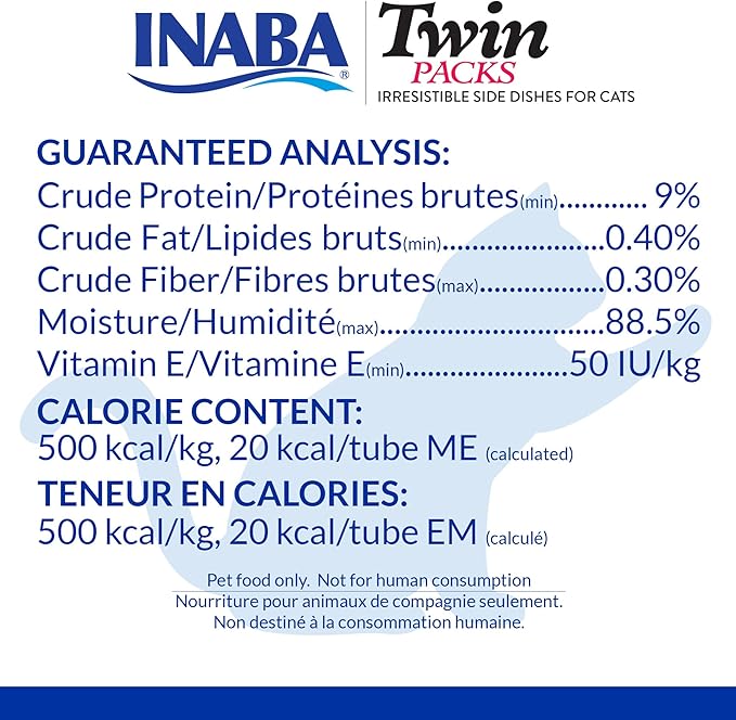 INABA Twin Packs for Cats, Shredded Chicken & Broth Gelée Side Dish/Topper Pouch, 1.4 Ounces per Serving, 16 Servings, Chicken Recipe in Chicken Broth