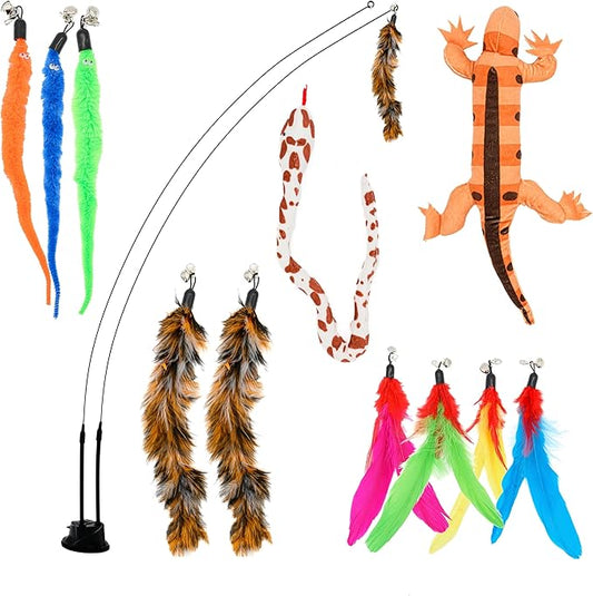 Interactive Cat Toys For Indoor Cats Cat Chew Toy Catnip Toys For Cats Suction Cup Cat Toys For Indoor Cats Cat Wand Toys For Indoor Cats Cat Toys Wand Feather Wand Cat Toy Cat Nip Toys Cat Kitten