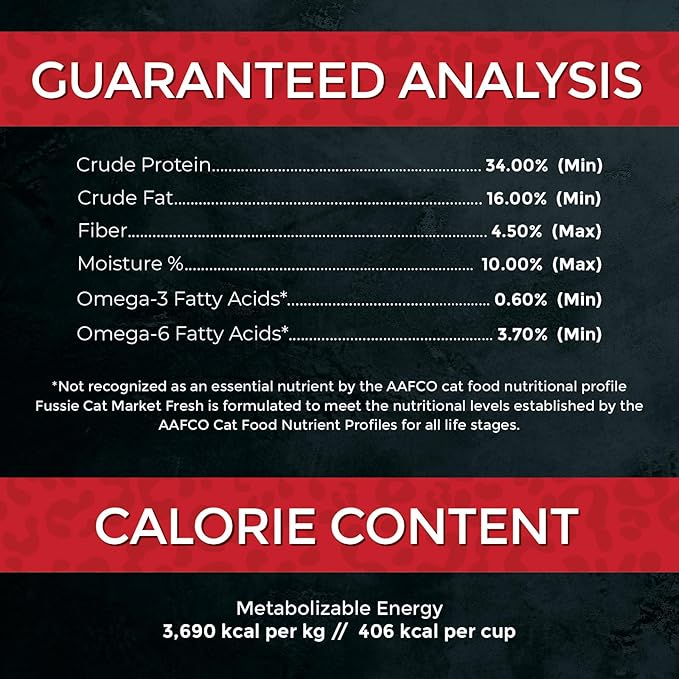 Fussie Cat Market Fresh Chicken & Turkey Recipe, Dry Cat Food, 10lb Bag