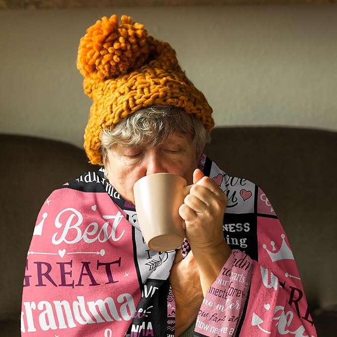 Great Grandma Gifts Blanket, 60"x50", Christmas/Birthday Gifts for Great Grandmother