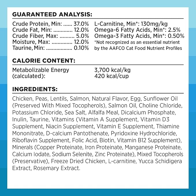 BIXBI Rawbble Dry Food Chicken Salmon Recipe for Indoor Cats, 3lb