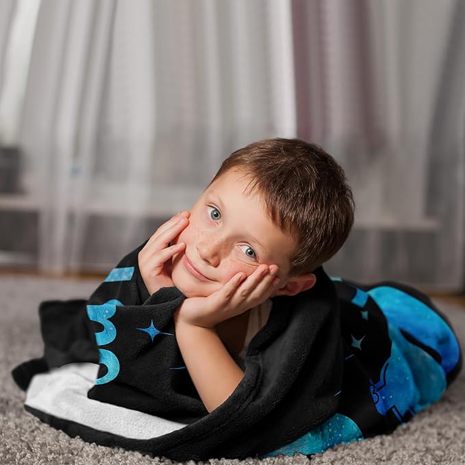 Dinosaur Blanket for Boys, Dinosaur Gifts for Boys, Dino Throw Blanket & Room Decor for Kids, Just a Boy Who Loves Dinosaurs, Best Birthday Gifts for Dinosaurs-Lover Blankets 40"X50"