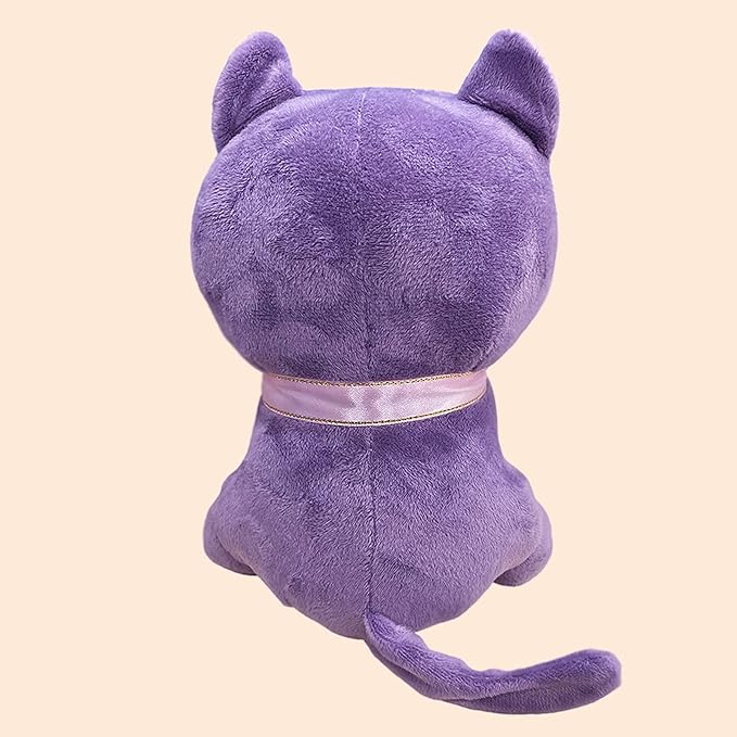 Sailor Plush Doll, Purple Cat Plush Stuffed Animal Cartoon Plushie Cute Soft Sofa Plush Toy Figure Pillow Cushion,10 Inch
