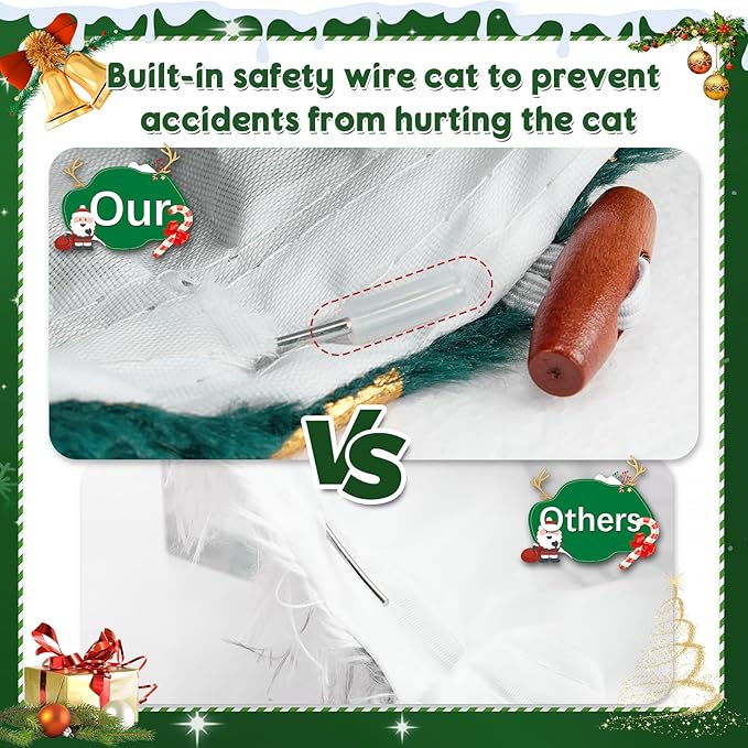 Cat Tunnel Bed,Collapsible Cat Donut Tunnel,Circle Foldable Peekaboo Cat Cave,Enrichment Cat Tube for Indoor Cats,Puppy and Pet