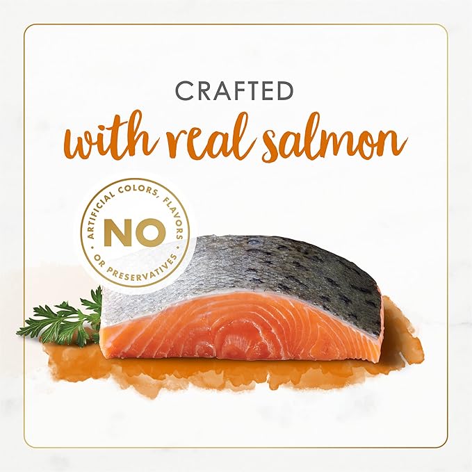 Purina Fancy Feast Wet Cat Food Pate Gourmet Naturals Wild Alaskan Salmon Recipe - (Pack of 12) 3 oz. Cans