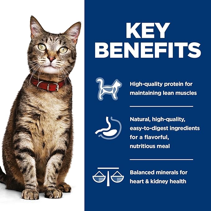 Hill's Science Diet Adult 1-6 Premium Nutrition, Wet Cat Food, Variety Case: Tuna; Chicken; Ocean Fish Stew, 5.5 oz Cans Variety Pack, Case of 12