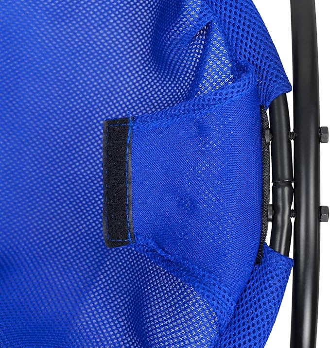 MeowWoof Cat Hammock Bed, Elevated Cat Stand Bed, Washable Pet Sleep Bed Supplies for Kitten Puppy (Blue Black)