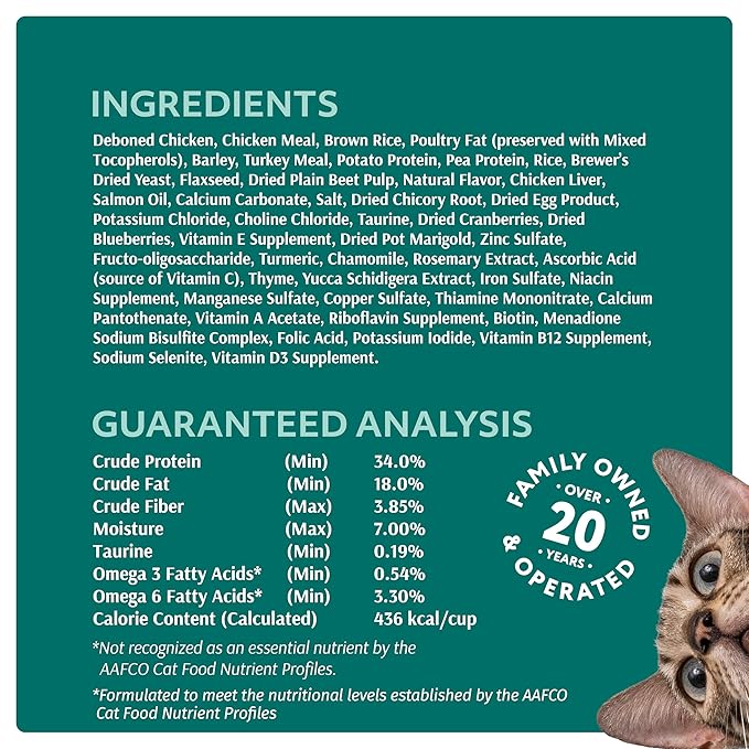 OPtimeal Vital Nurture Kitten Food - Proudly Ukrainian - Kitten Food Dry Recipe for Healthy Digestion, Tasty Cat Food with Immunity Support for Kittens (8.8lbs, Chicken & Rice)