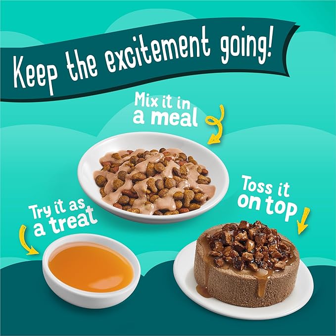 Purina Friskies Seafood Faves Wet Cat Food Variety Pack Lickable Gravy Cat Food Topper - 24 ct. Box