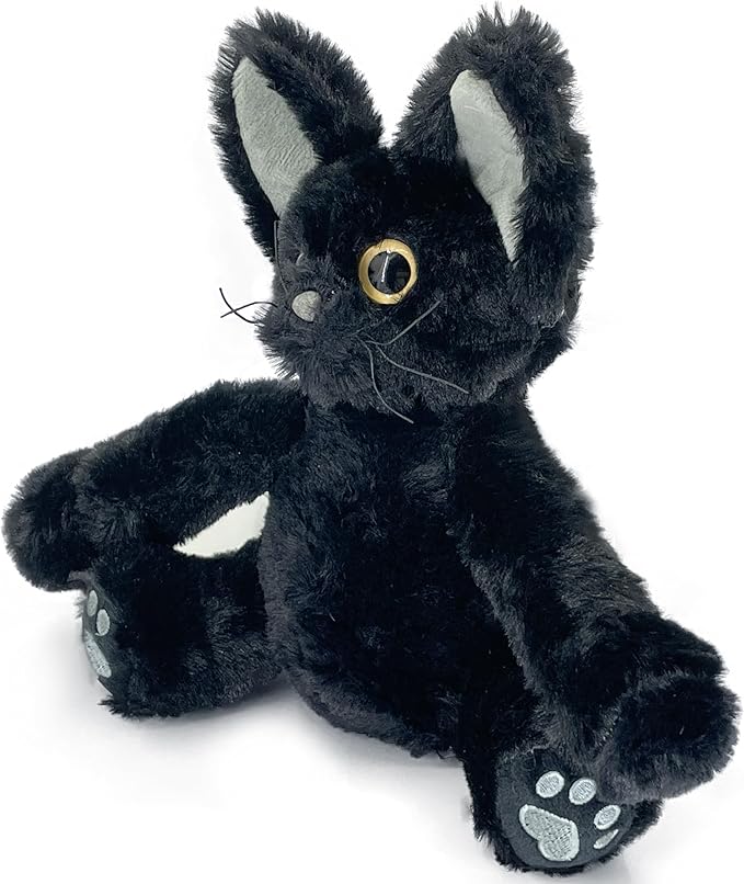 Black Cat Stuffed Toy, Black Cat Soft Plush Pillow, Gifts for Boys and Girls