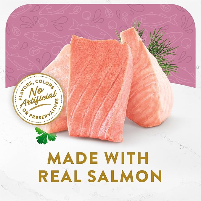 Purina Fancy Feast Lickable Wet Cat Food Broth Topper Complement, Classic With Wild Salmon and Vegetables - (Pack of 16) 1.4 oz. Pouches