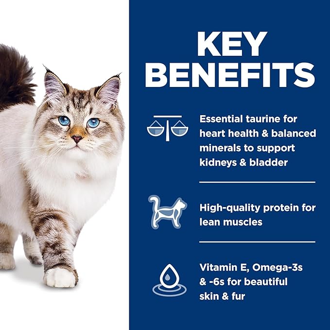 Hill's Science Diet Adult 1-6, Adult 1-6 Premium Nutrition, Dry Cat Food, No Corn, Wheat, Soy Chicken & Brown Rice Recipe, 3.5 lb Bag