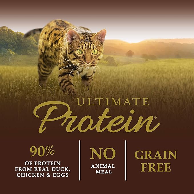 Instinct Ultimate Protein, Natural Dry Cat Food, Grain Free Recipe - Cage Free Duck, 4 lb. Bag
