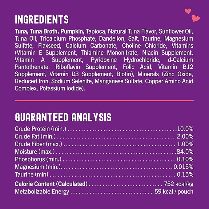 Stella & Chewy’s Carnivore Cravings Savory Shreds Wet Cat Food Pouches – Grain Free, Protein Rich Meal, Topper or Treat – Tuna & Pumpkin Recipe (2.8 Ounce Pouches, Case of 12)