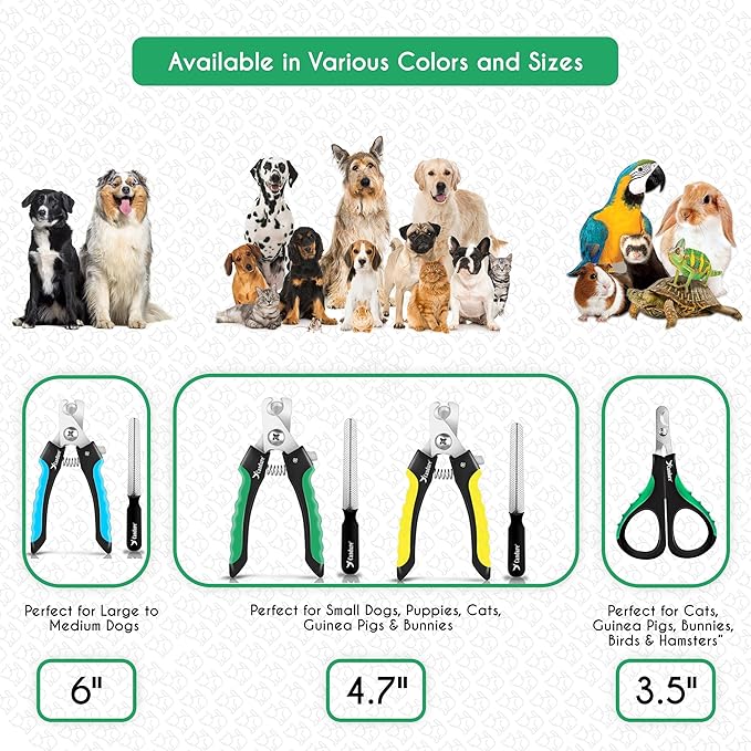 Candure Cat Nail Clippers for Indoor Cats, Rabbits, Hamsters, Birds with Precise Angled Edges to Ensure Easy & Safe Trimming Stainless Steel Cat Nail Trimmer for at-Home Cat Grooming